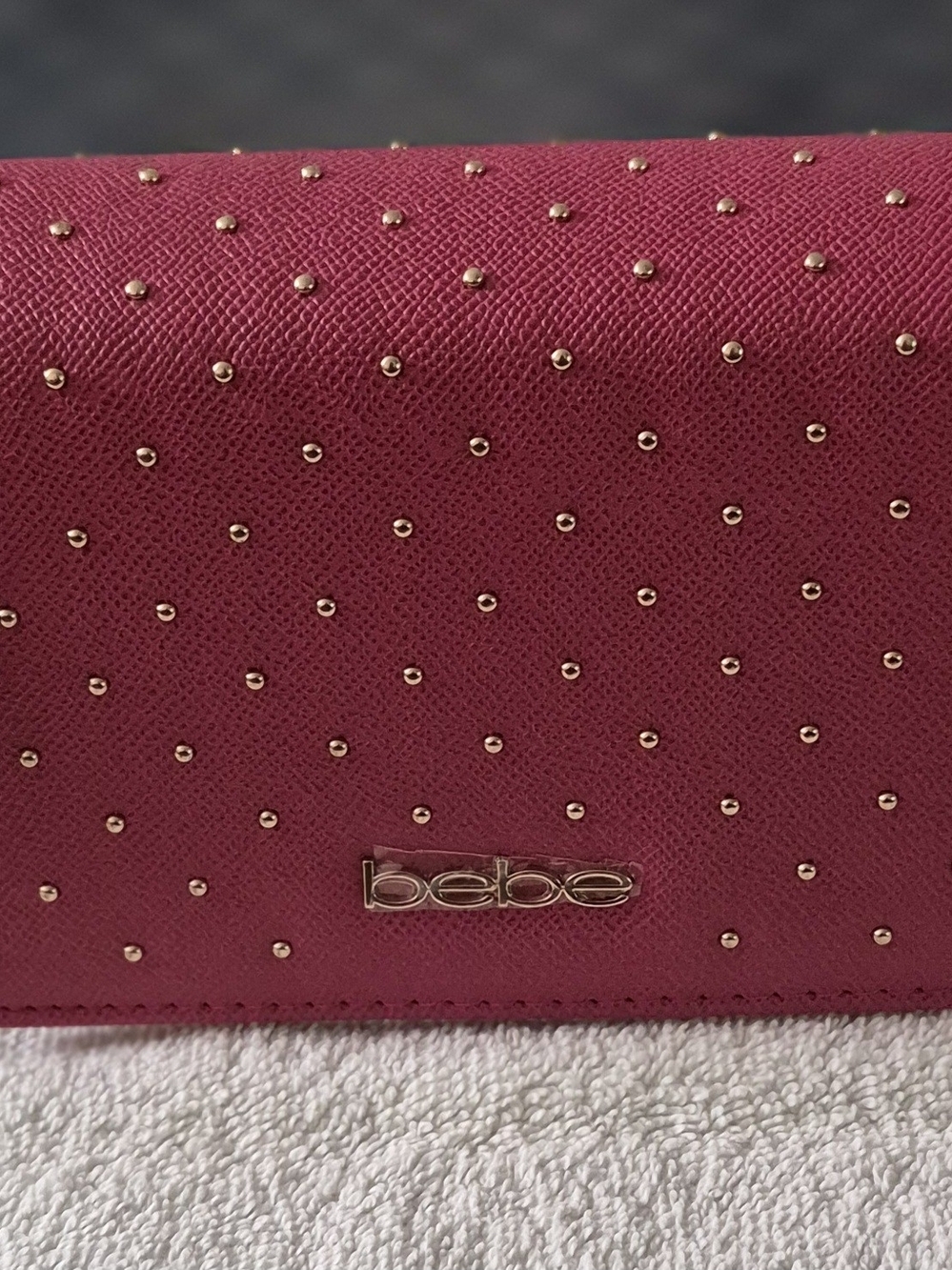 bebe Women's Studded Pink Wallet - bebe